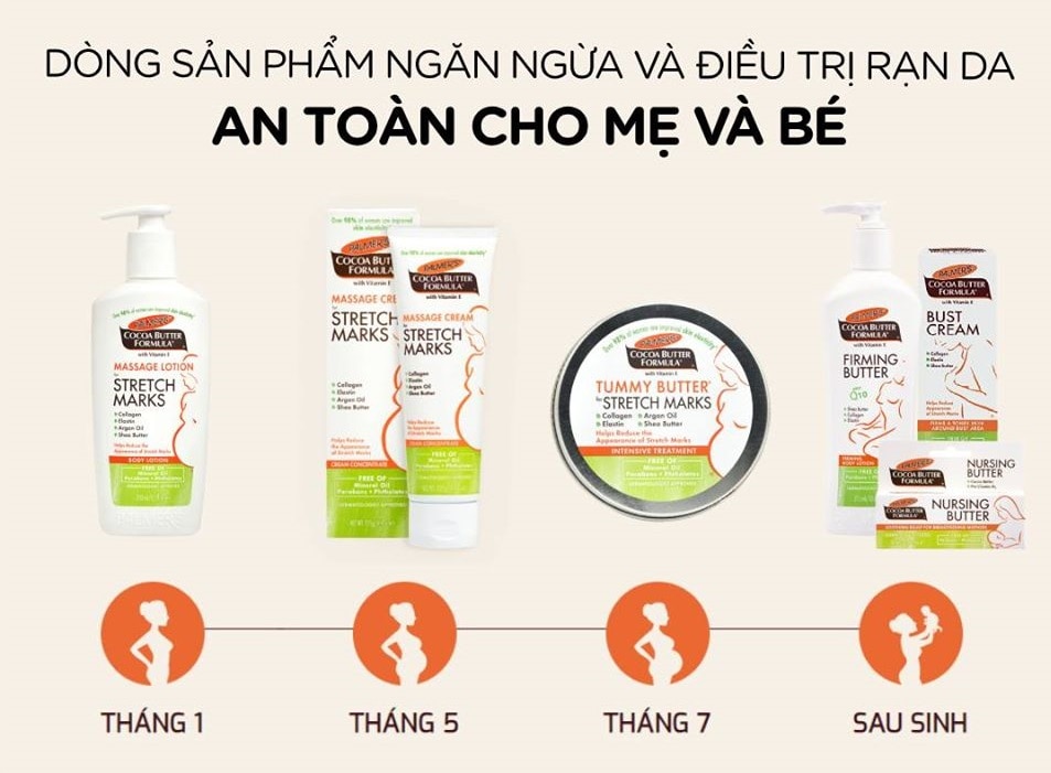 Sản phẩm trị rạn da cho mẹ bầu