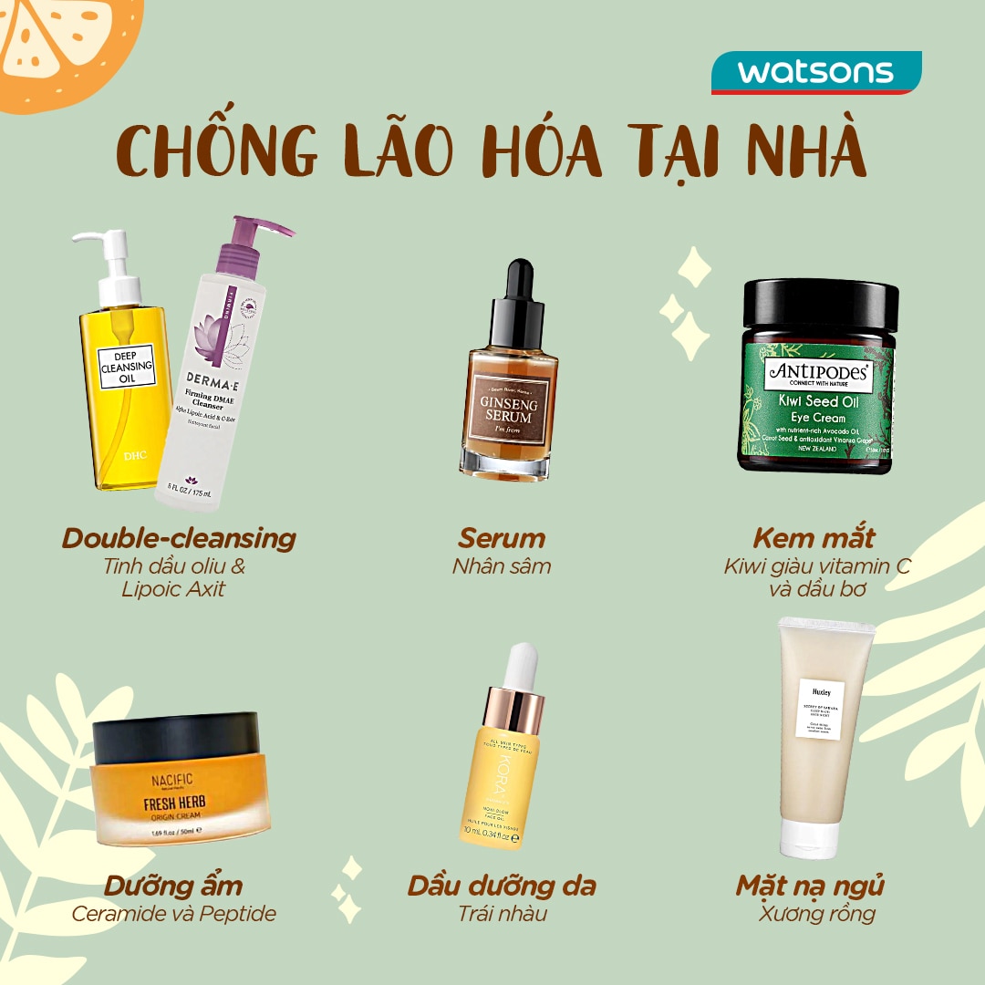 Chu trình dưỡng da chống lão hóa nhân ngày của mẹ