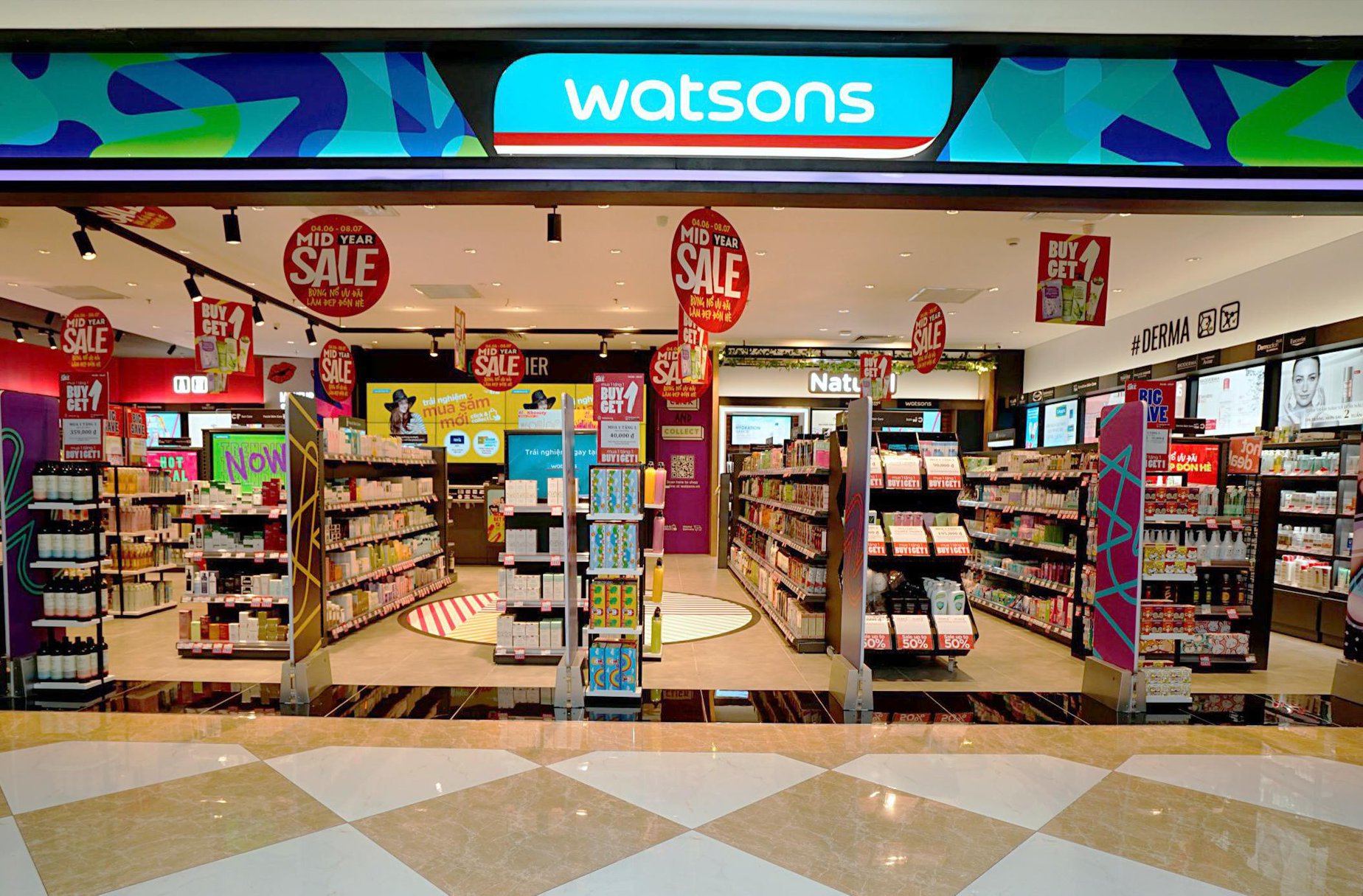 Watsons là thương hiệu bán lẻ các sản phẩm làm đẹp, chăm sóc nhà cửa với chất lượng tốt