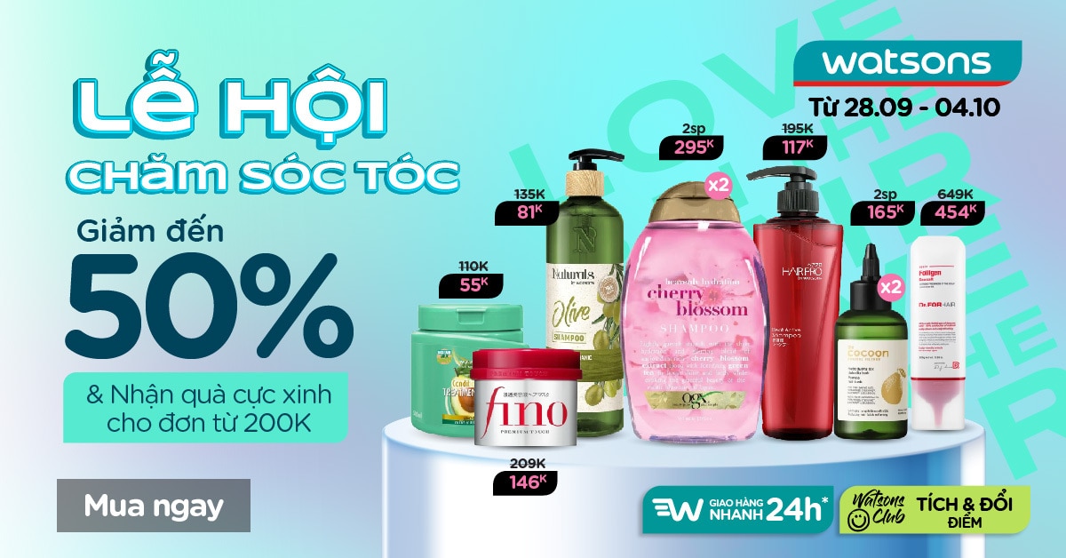 Haircare Festival Watsons nằm trong chuỗi sự kiện Watsons Beauty Festival