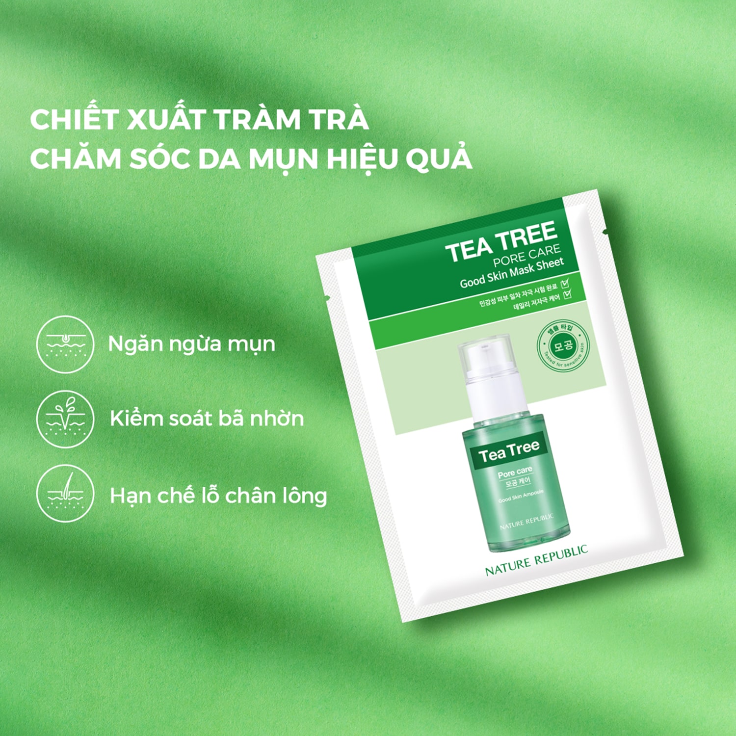 mặt nạ tràm trà Nature Republic