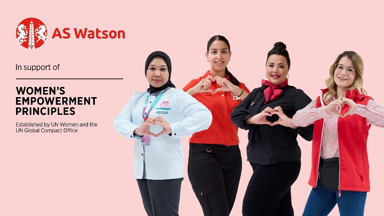 AS Watson proudly announces its signatory of the Women's Empowerment Principles, the UN Women’s global movement dedicated to advancing gender equality and women's empowerment 