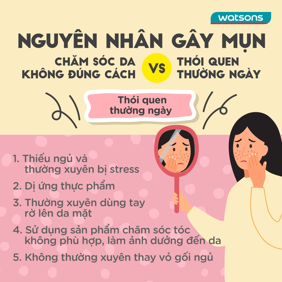 nguyên nhân gây mụn