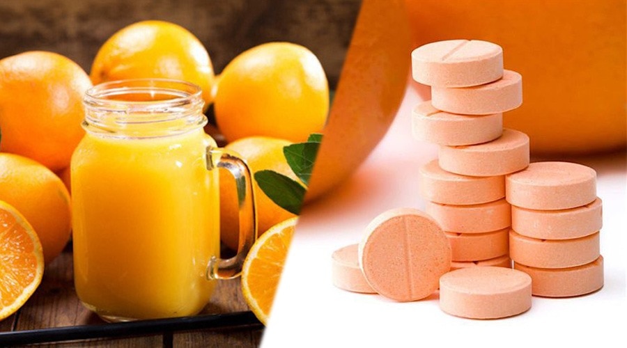 Viên uống vitamin C có công dụng làm đẹp da