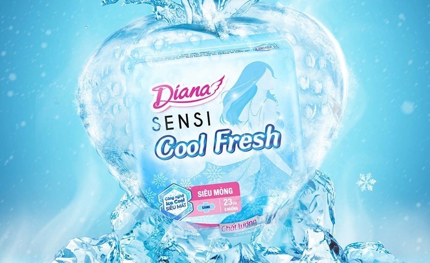 Băng vệ sinh Diana Sensi Cool Fresh mang đến những trải nghiệm thoải mái nhất