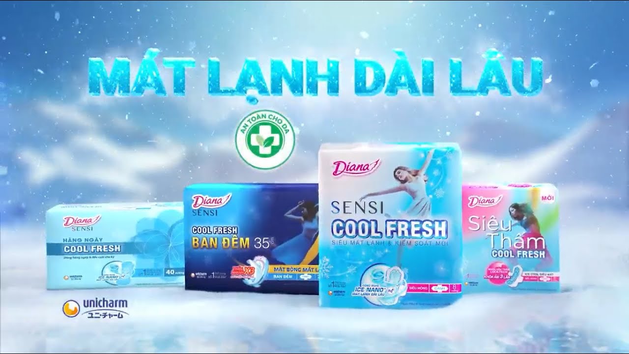 Tìm hiểu về băng vệ sinh Diana Sensi Cool Fresh mới