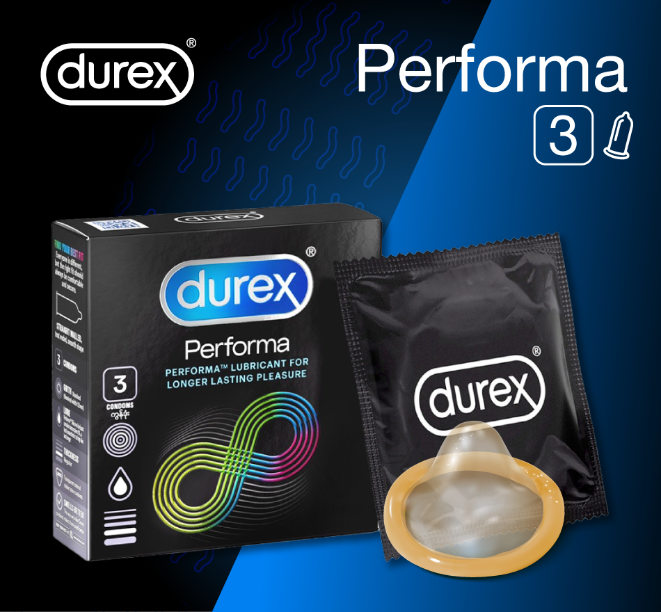 Bao cao su kéo dài thời gian Durex Performa