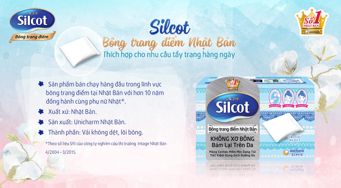 Tìm hiểu về bông tẩy trang Silcot