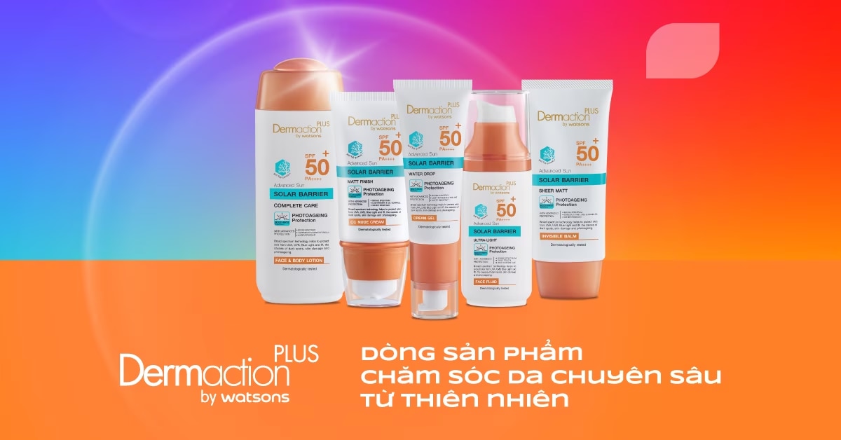 Derma Plus By Watsons là dòng sản phẩm chăm sóc da từ thiên nhiên