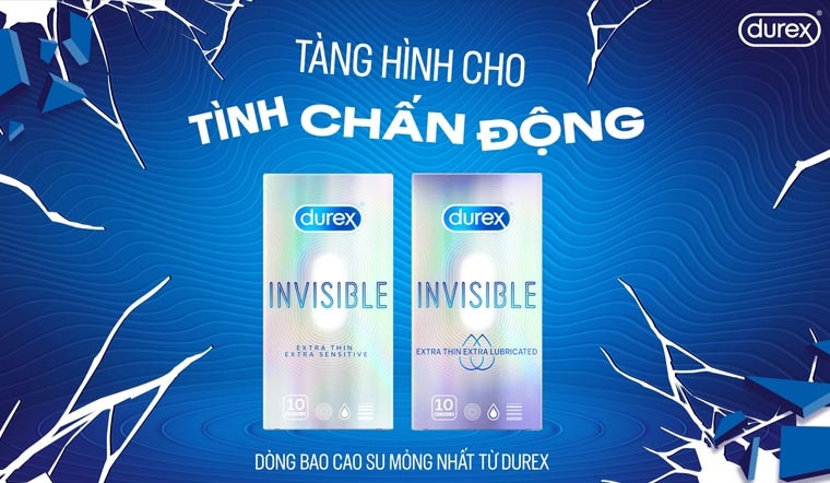 Bao cao su Durex Invisible siêu mỏng