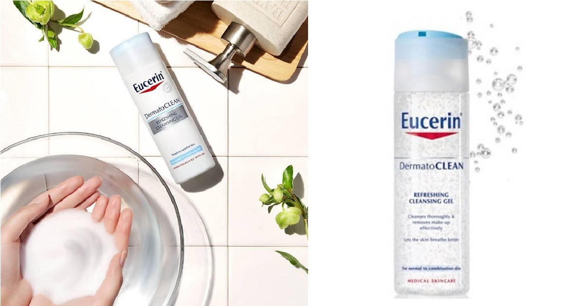 Sữa rửa mặt Eucerin có khả năng làm sạch hiệu quả