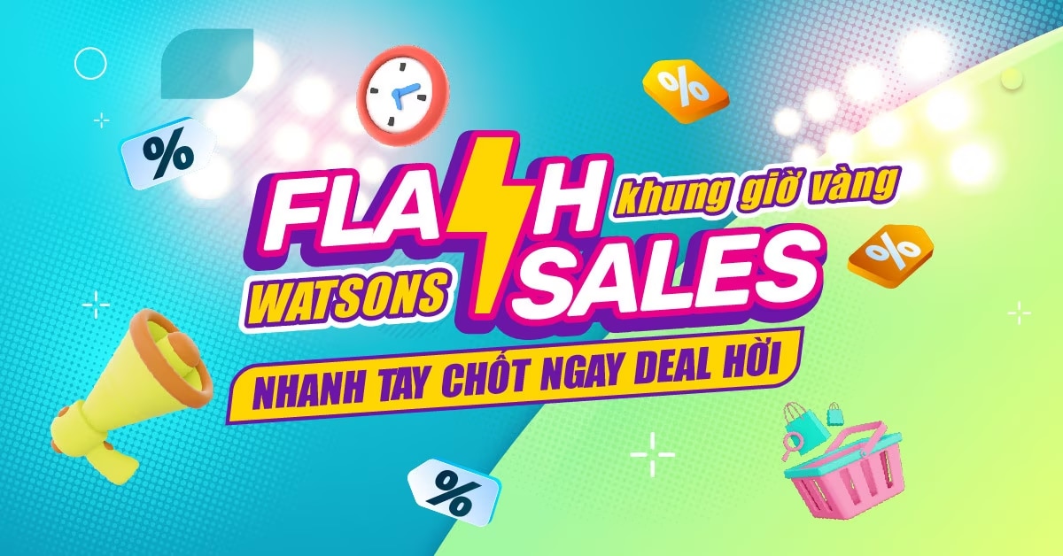 Nhanh tay săn Flash Sale nhân ngày International Mens Day tại Watsons