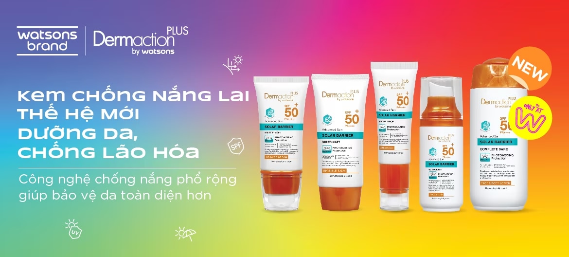 Kem chống nắng lai Watsons được sản xuất với công thức độc quyền