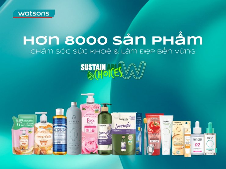 Lễ hội chăm sóc da Watsons là cơ hội mua sắm bền vững và tiết kiệm cho khách hàng