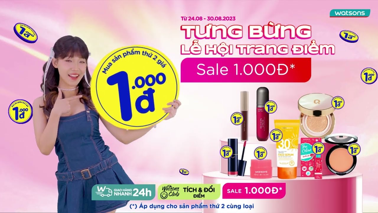 Watsons tưng bừng năm học mới với ngàn deal khủng