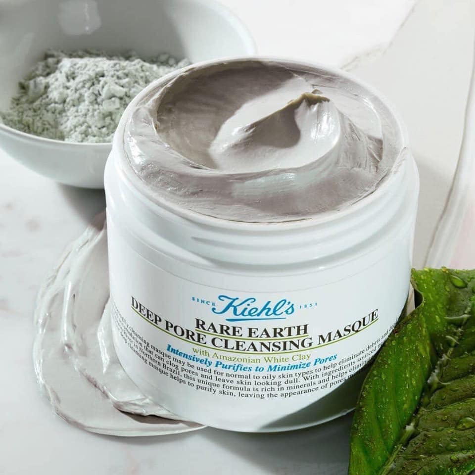 Review mặt nạ đất sét Kiehl's làm sạch sâu, se lỗ chân lông 125ml Rare Earth Deep Pore Cleansing Masque - 1