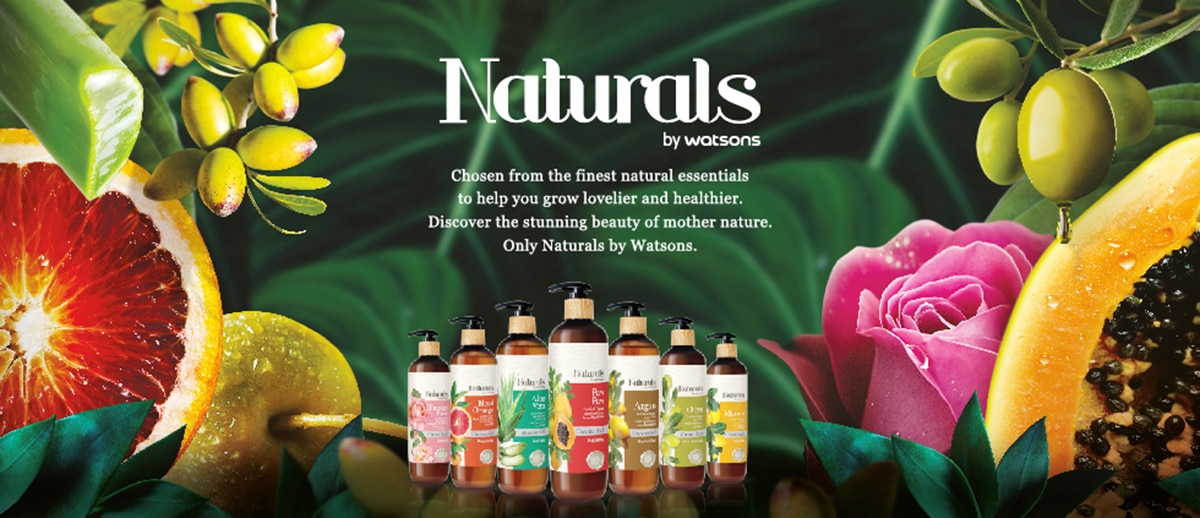 Natural by Watsons được ra mắt lần đầu tiên vào năm 2010 tại Thái Lan