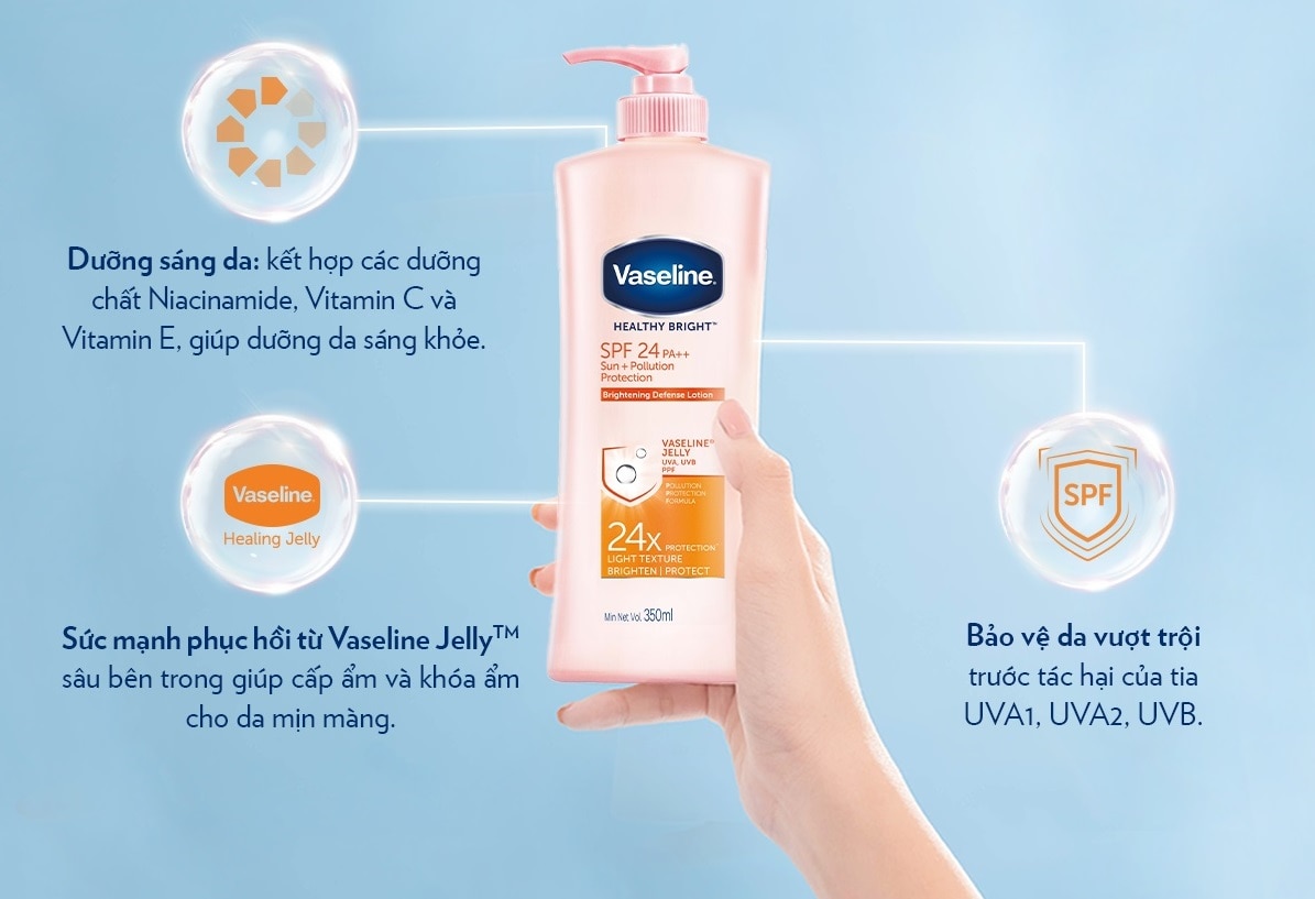 Sữa dưỡng thể toàn thân Vaseline là một sản phẩm của tập đoàn Unilever