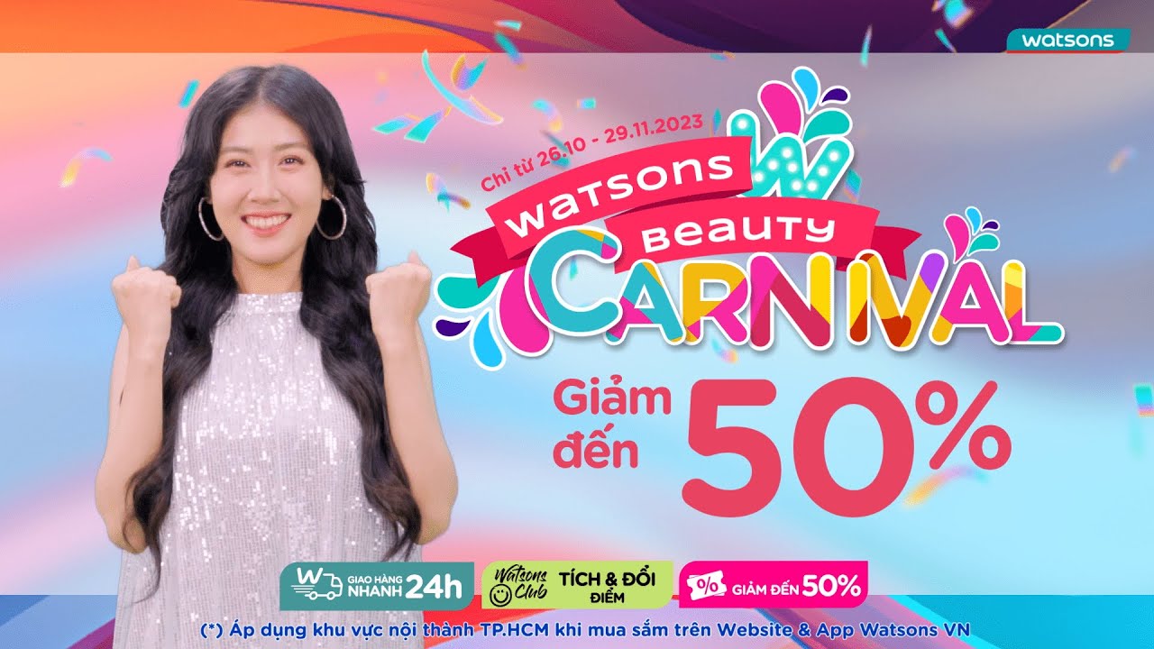 Đến ngay đại tiệc Watsons 11 tháng 11 để tận hưởng không khí mua sắm nhộn nhịp dịp cuối năm