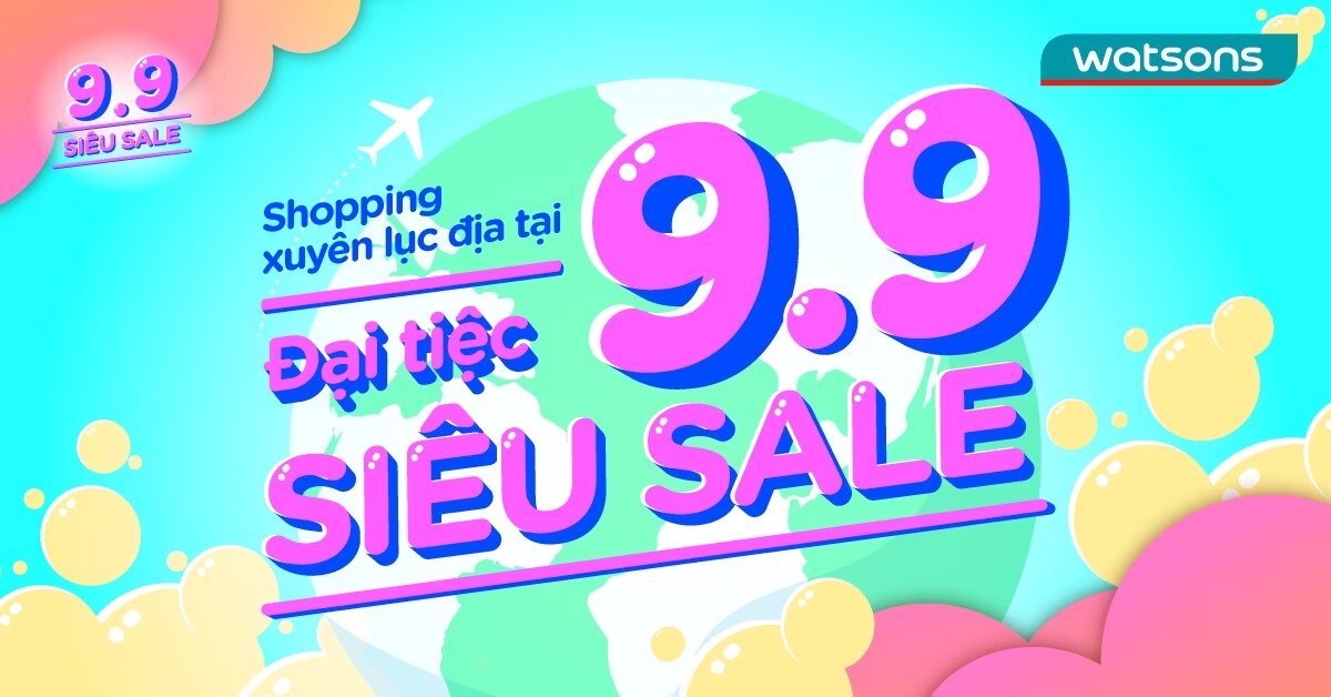 Siêu Sale 9.9 Watsons là cơ hội mua hàng chính hãng giá cực rẻ