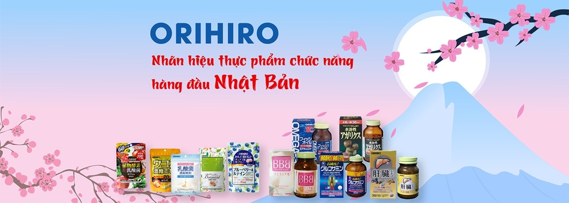 Orihiro là một thương hiệu thực phẩm chức năng của Nhật Bản