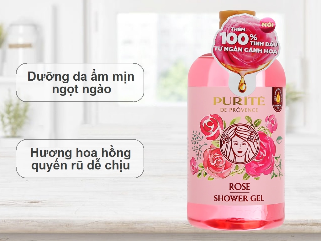 Sữa tắm Purite Rose hương hoa hồng