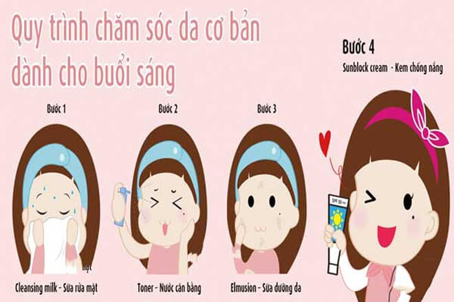 Tác dụng của việc skincare buổi sáng