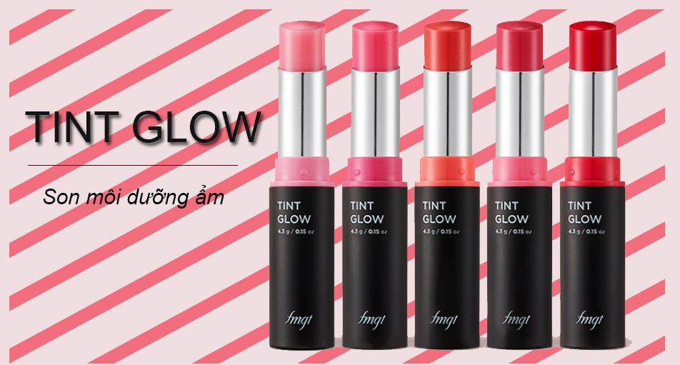 Son dưỡng có màu không thâm môi The Face Shop Tint Glow