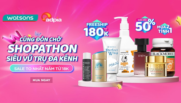 Watsons Deal Đa Vũ Trụ mua mỹ phẩm giá sốc trên mọi kênh - 3