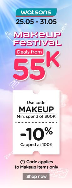 Use code MAKEUP discount 10% capped at 100K with min. spend 300K