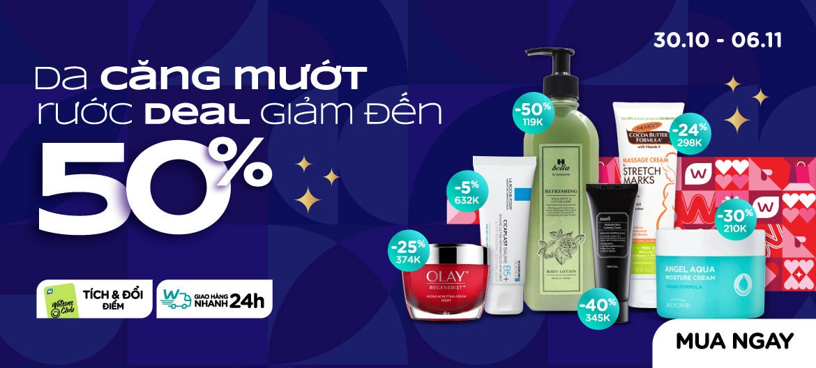 Da căng mướt, rước deal giảm đến 50%